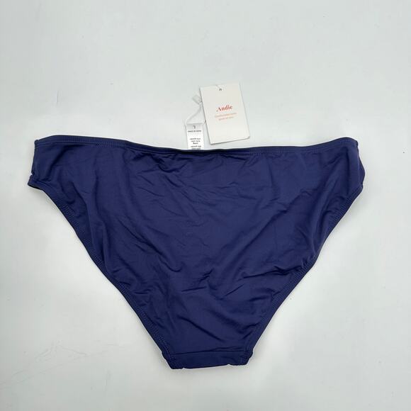 ANDIE SWIM NWT The Bikini Bottom in Navy // L - Picture 8 of 8